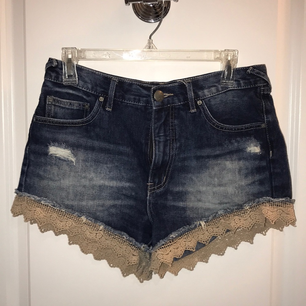 Free People blue jean shorts